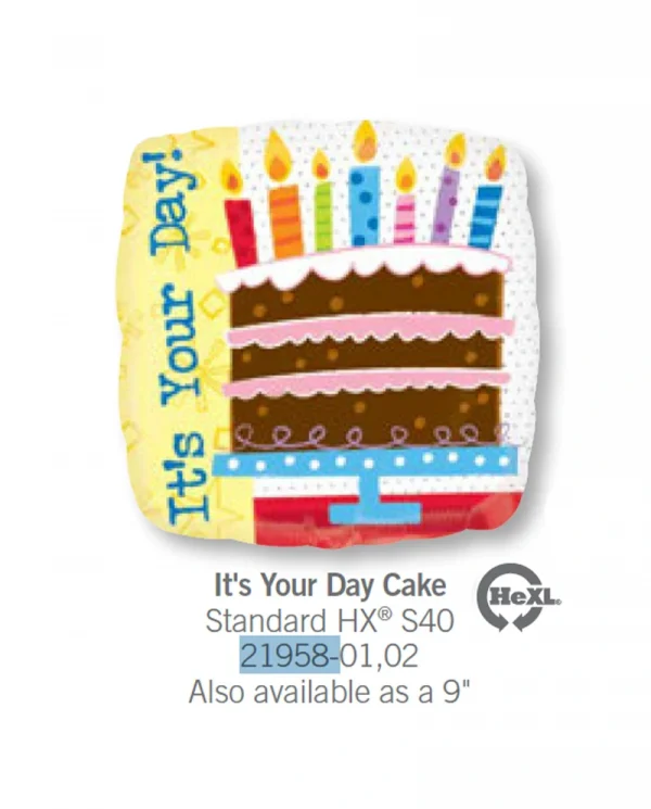 AB108 你的生日蛋糕鋁膜氣球 Its Your Day Cake Balloon