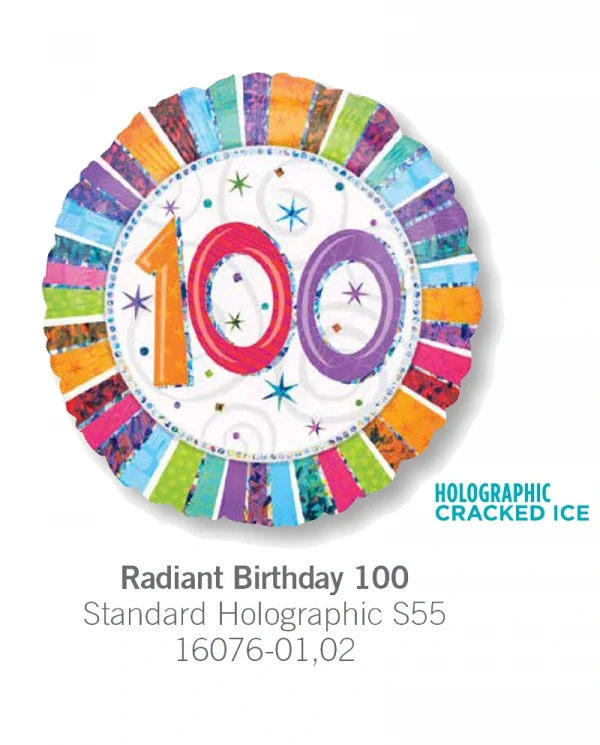 AA126 一百日鋁膜氣球 Birthday 100 Balloon
