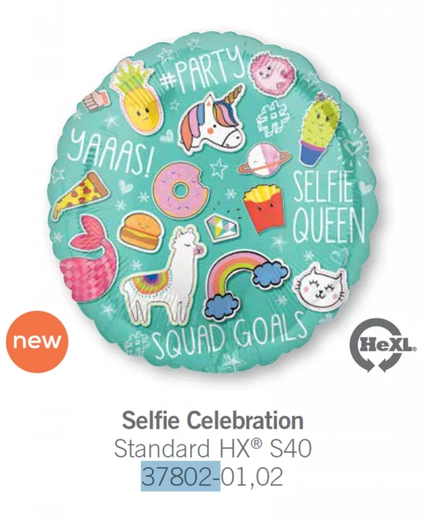 AD107 自拍慶祝鋁膜氣球 Selfie Celebration Balloon