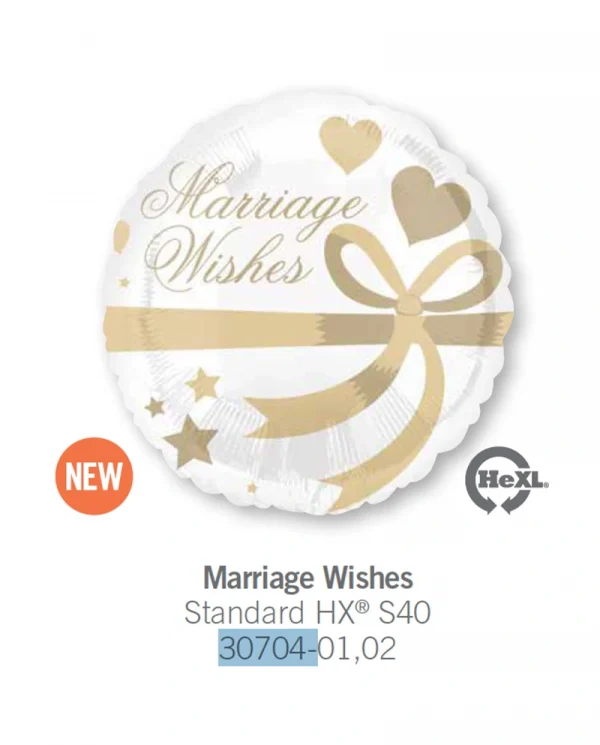 AE104 婚姻的祝福鋁膜氣球 Marriage Wishes Balloon