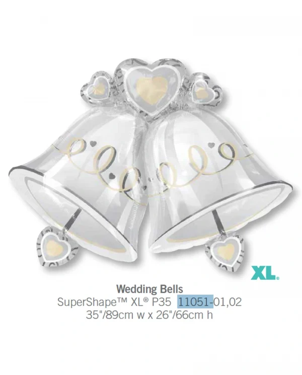 AE511 婚禮的鐘鋁膜氣球 Wedding Bell Balloon