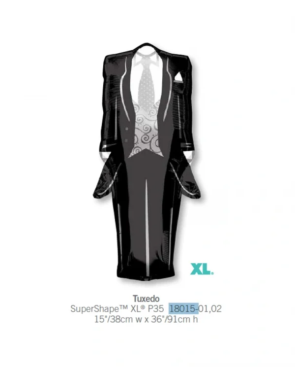 AE513 晚禮服鋁膜氣球 Tuxedo Balloon