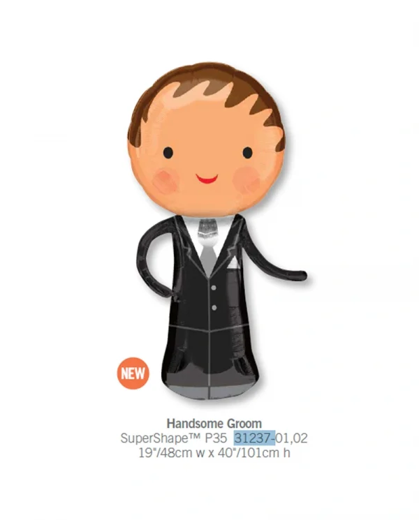 AE518 型仔新郎鋁膜氣球 Handsome Groom Balloon