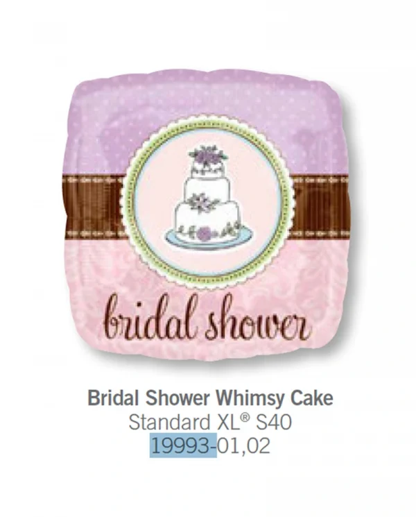 AF101 婚前派對蛋糕鋁膜氣球 bridal shower whimsy Cake Balloon