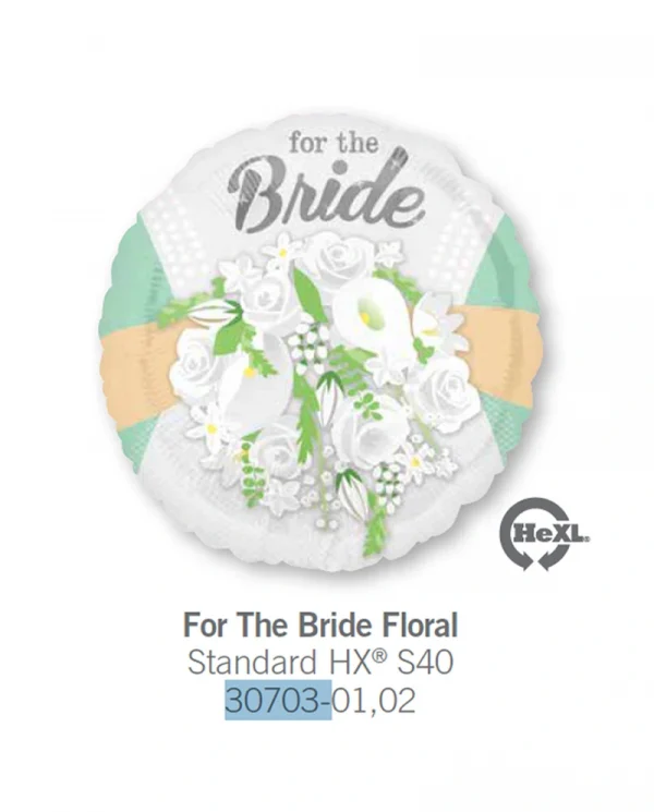 AF102 祝福新娘花鋁膜氣球 For The Bride Floral Balloon