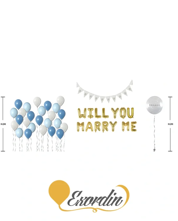 AL902 求婚水晶氣球套餐 Propose Message Balloon PackageB
