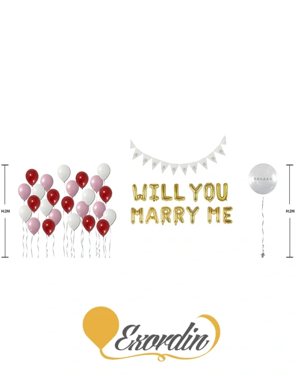 AL902 求婚水晶氣球套餐 Propose Message Balloon PackageP