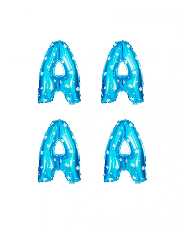 BA003 14吋粉藍色字母 14 inch Blue letter