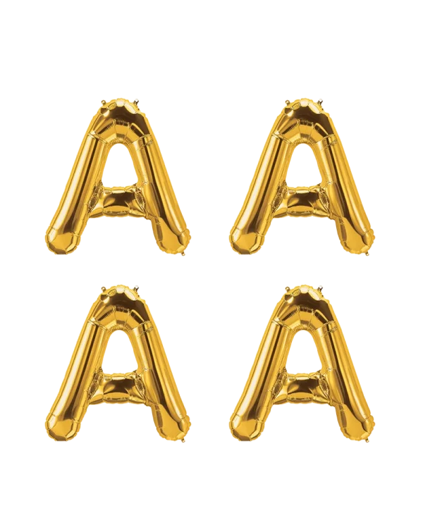 BA006 14吋亮金色字母 14 inch Bright Gold letter