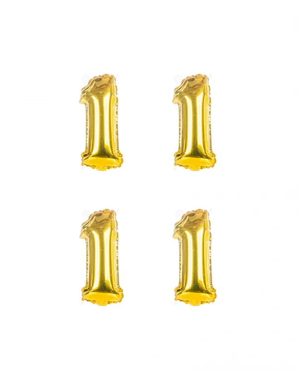 BB001 14吋亮金色數字 14 inch Bright Gold number