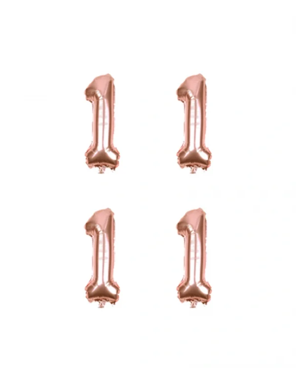 BB005 14吋玫瑰金色數字 14 inch Rose Gold number