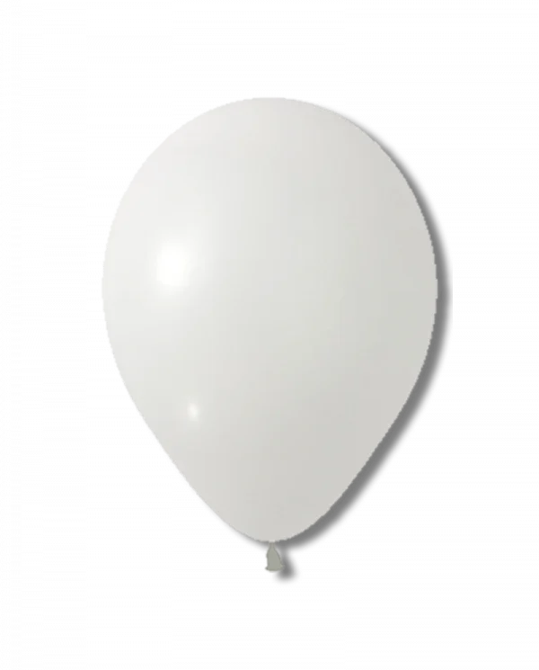 BC005 12 inch Fashion White Latex Balloon