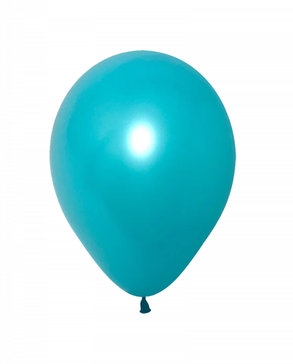 BC038 12 inch Fashion Caribbean Blue Latex Balloon