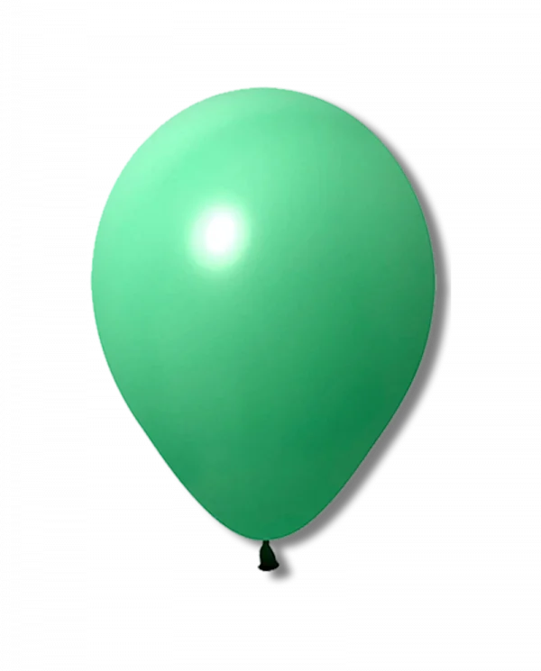 BC130 12 inch Green Matt Pastel Latex Balloon