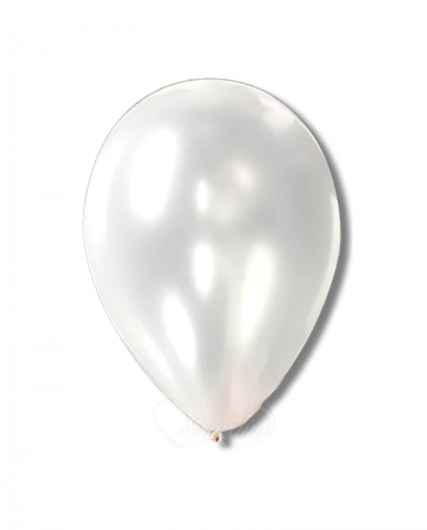 BC406 12 inch Satin Pearl White Latex Balloon