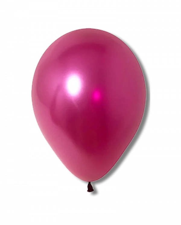 BC512 12 inch Metal Fuchsia Latex Balloon