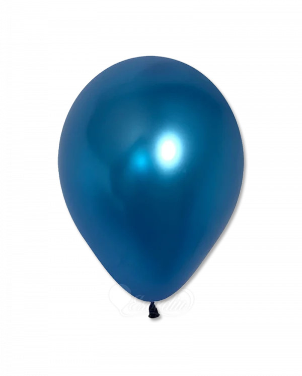 BC540 12 inch Metal Blue Latex Balloon