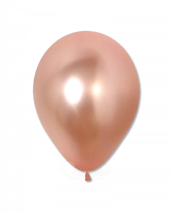 BC568 12 inch Metal Rose Gold Latex Balloon