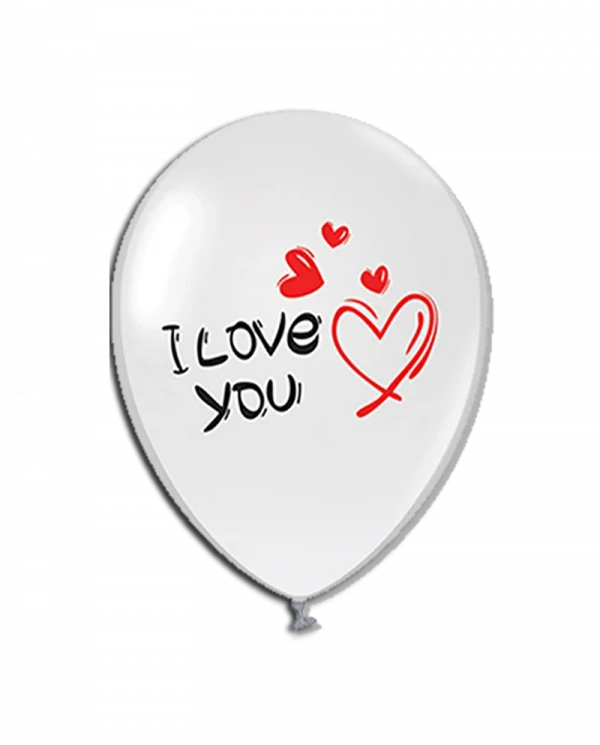 BC603 12 inch I LOVE YOU3 Latex Balloon