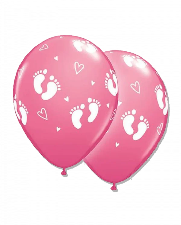 BC613 12 inch Baby Girl Foots Balloon
