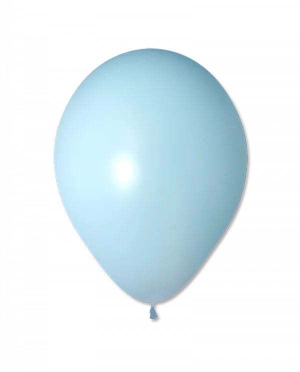 BC640 12 inch Pastel Matte Blue Latex Balloon