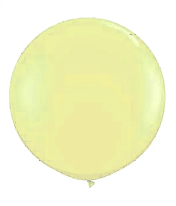 BC8173 36 inch Pastel Matt Yellow Latex Balloon
