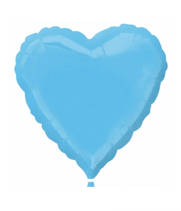 BE514 淡藍心鋁膜氣球 Pale Blue Balloon
