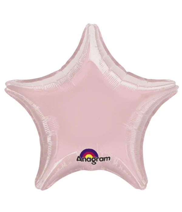 BF501 珍珠淺粉紅星鋁膜氣球 Metallic Pearl Pastel Pink Balloon