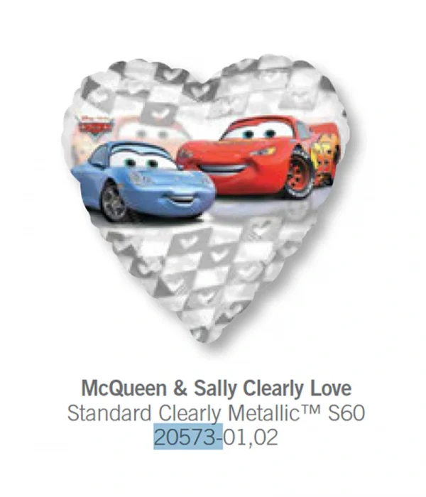 CB104 麥昆和莎莉鋁膜氣球 McQueen Sally Clearly Love Balloon