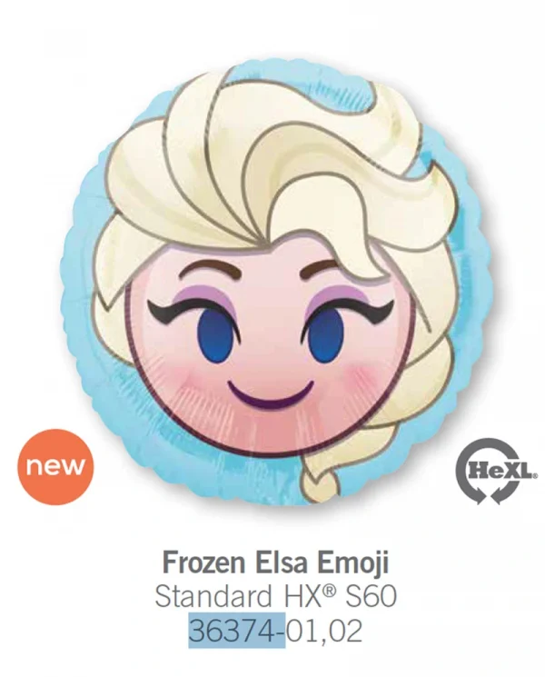 CC106 艾莎公仔鋁膜氣球 Frozen Elsa Emoji Balloon