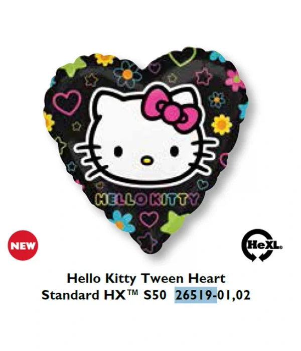 CD103 Hello Kitty 心型鋁膜氣球 Hello Kitty Tween Heart Balloon
