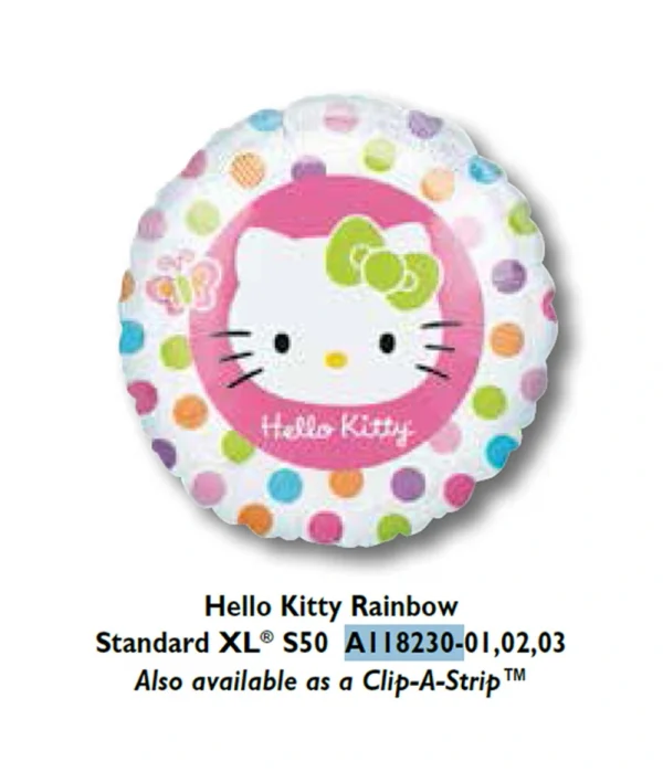 CD104 Hello Kitty 鋁膜氣球 Hello Kitty Rainbow Balloon