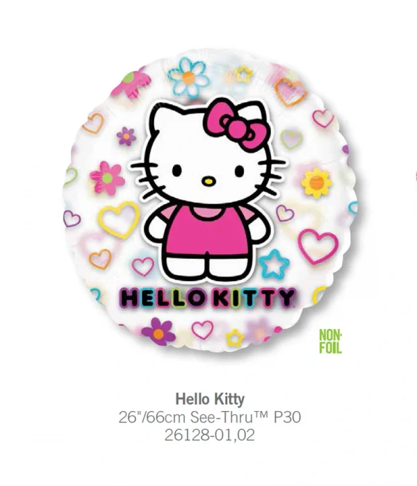 CD501 Hello Kitty 透明鋁膜氣球 Hello Kitty Balloon
