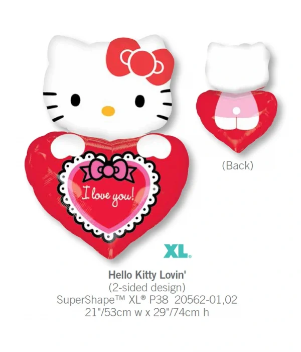 CD504 Hello Kitty 愛心鋁膜氣球 Hello Kitty Lovin Balloon