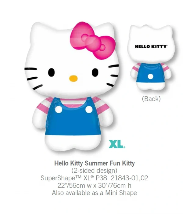 CD505 Hello Kitty 夏日鋁膜氣球 Hello Kitty Summer Fun Kitty Balloon
