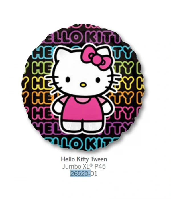CD506 Hello Kitty 彩虹字鋁膜氣球 Hello Kitty Tween Balloon