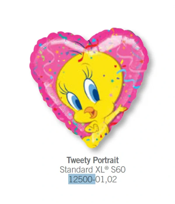CE104 心型翠兒鋁膜氣球 Tweety Portrait Balloon
