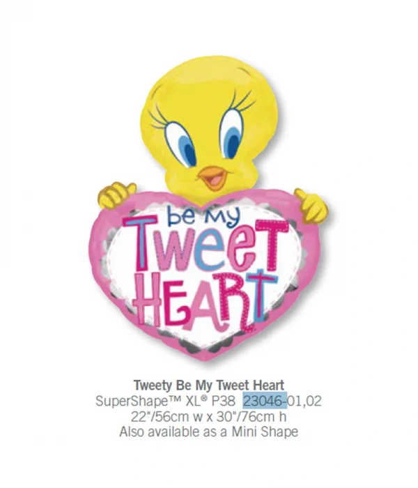 CE503 翠兒甜心鋁膜氣球 Tweety Be My Tweet Heart Balloon