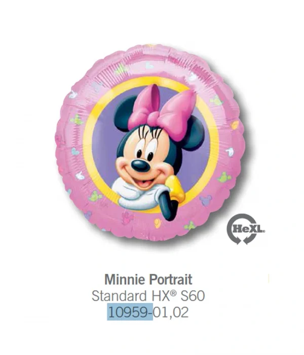 CF102 米妮肖像鋁膜氣球 Minnie Portrait Balloon