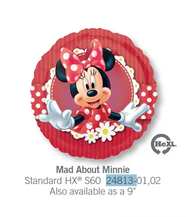CF105 紅色米妮鋁膜氣球 Mad About Minnie Balloon