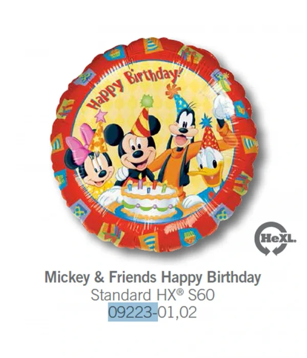 CF111 米奇派對鋁膜氣球 Mickey Friends Happy Birthday Balloon