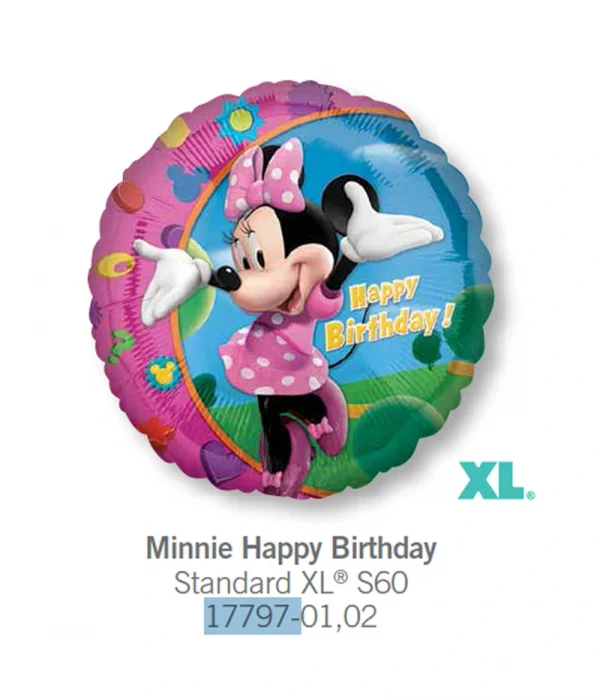 CF112 生日米妮鋁膜氣球 Minnie Happy Birthday Balloon