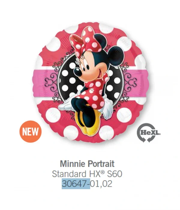 CF121 波點米妮鋁膜氣球 Minnie Portrait Balloon
