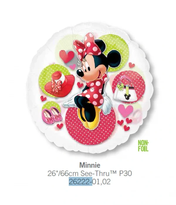 CF502 巨型透明米妮鋁膜氣球 Minnie Balloon