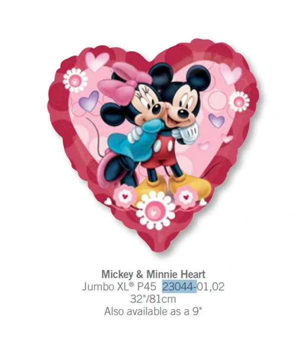 CF511 大心型米奇鋁膜氣球 Mickey Minnie Heart Balloon