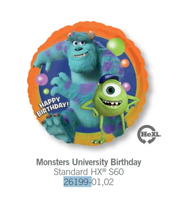CG103 生日怪獸大學鋁膜氣球 Monster University Birthday Balloon