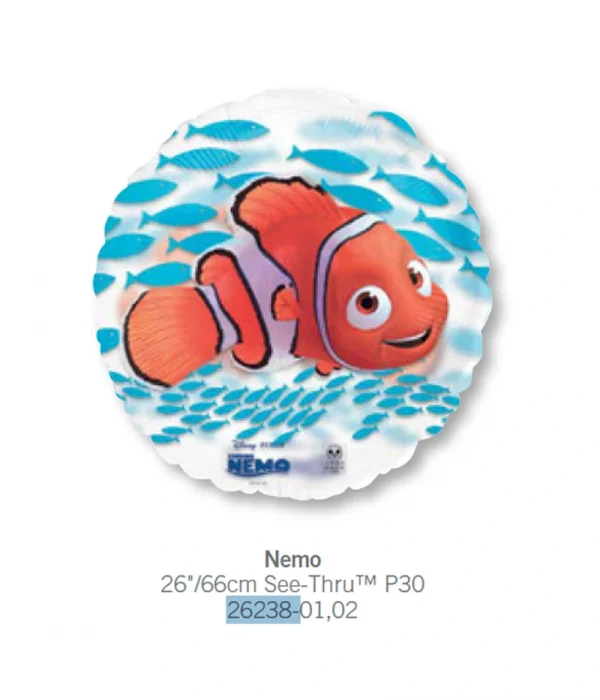 CJ501 透明毛仔鋁膜氣球 Nemo Balloon