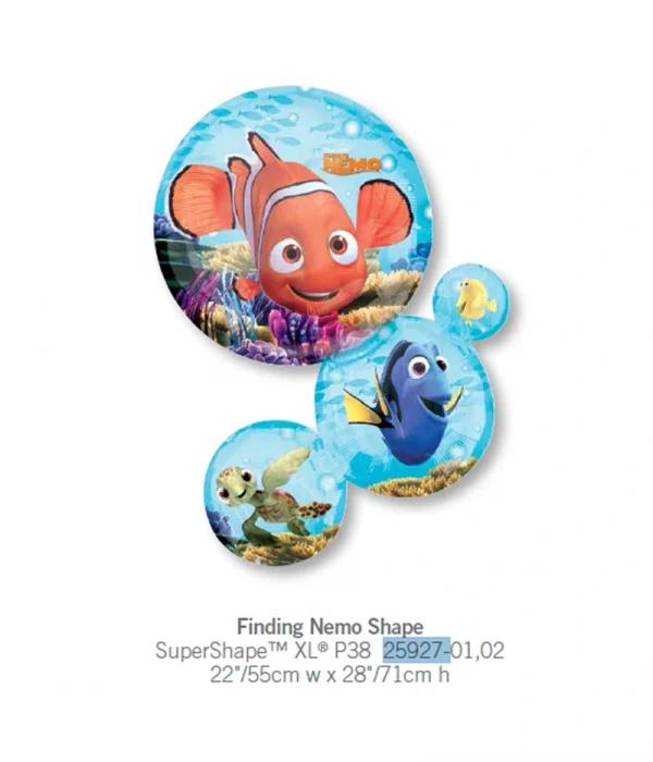 CJ502 毛仔泡泡鋁膜氣球 Finding Nemo Shape Balloon