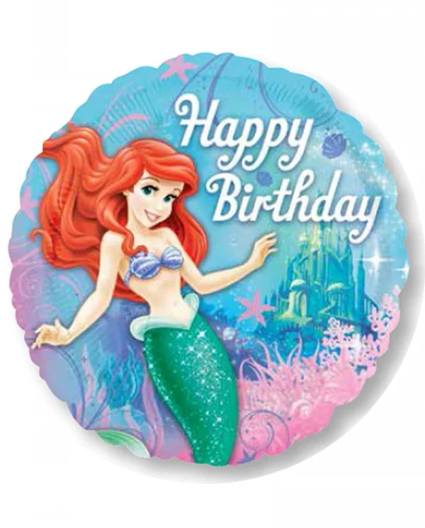 CK103 生日小美人魚鋁膜氣球 Little Mermaid Birthday Balloon