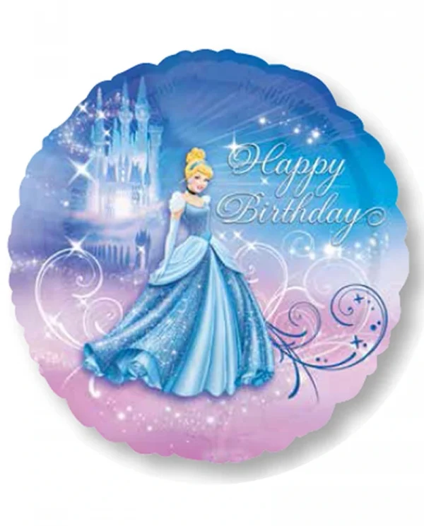 CK104 灰姑娘生日鋁膜氣球 Cinderella Happy Birthday Balloon